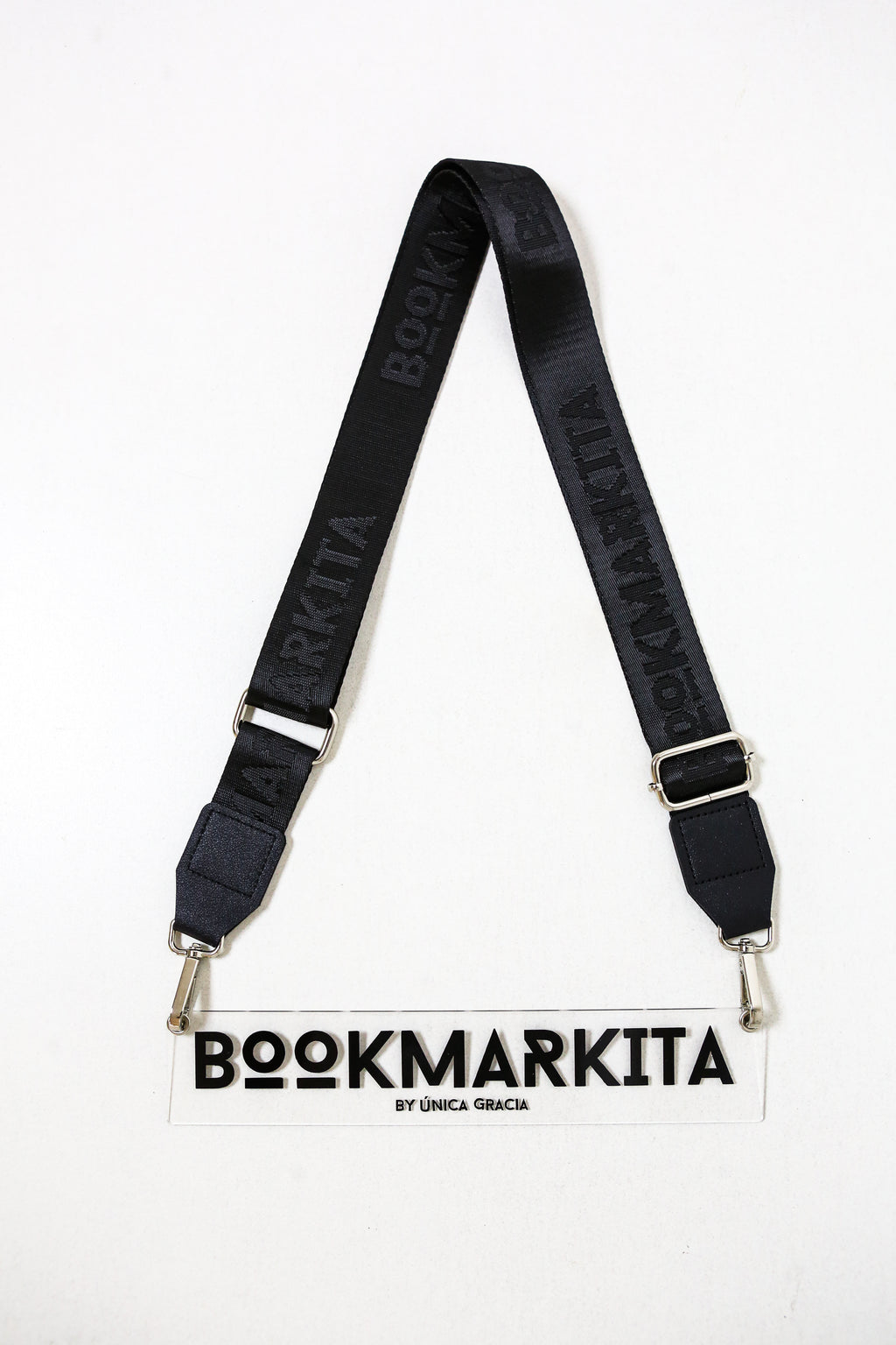 Bookmarkita - Clear Acrylic / Black Text